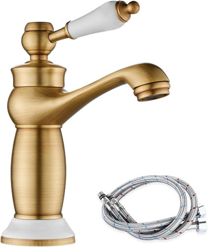 Retro bathroom sink tap - sink,