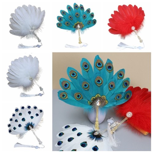 Handmade peacock feather - handmade, fan