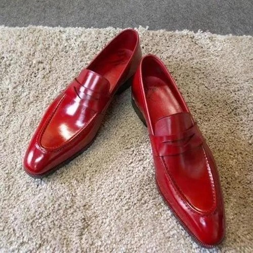 Premium gloss red loafers - premium,