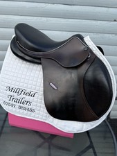 16 inch  John Whittaker Young Rider Brown leather jumping saddle