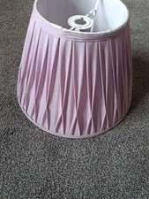 Lilac Pleated Lampshade DUNELM