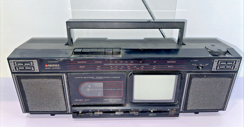 Vintage matsui mcr550 - black, &