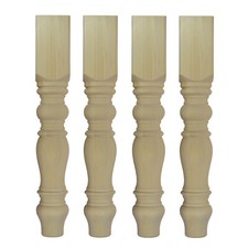 Set of 4 Chunky Pine Farmhouse