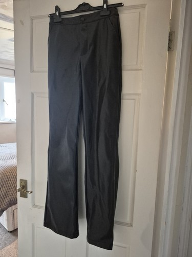 Leather look high waisted - look,