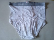 38" Vintage Hanes 90s Briefs Raised Stitched White Logo