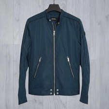 Diesel J-Quad Nylon Navy Mens Biker Jacket Size Medium VGC