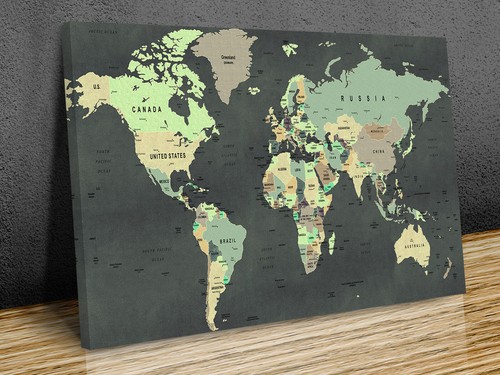 Classic world map countries - classic,