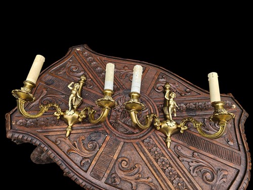 Pair vintage bronze - pair,