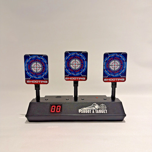 Auto resetting electric target - resetting,