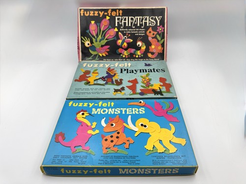 Vintage fuzzy felt - fuzzy,