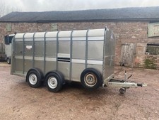 Ifor Williams TA510 14ft twin axle cattle trailer with 10 ply tyres *serviced*
