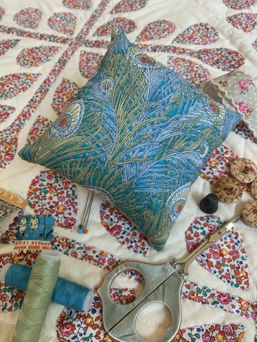Liberty fabric pin cushion - liberty,