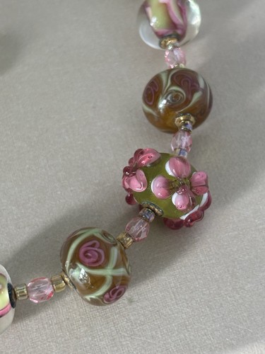 Pretty wedding cake glass bead - wedding,