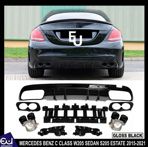 Rear diffuser bumper - bumper, sedan