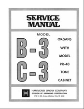 Hammond B3 C3 Service Manual