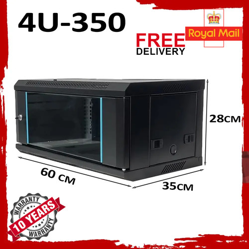 Black network cabinet data - 4u,