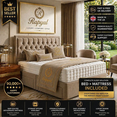 Luxury divan bed set with - luxury,