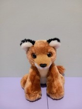 Ark toys premier collection small brown black fox cub Plush Toy Soft Toy 