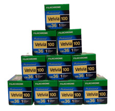 TEN ROLLS of Fuji VELVIA 100