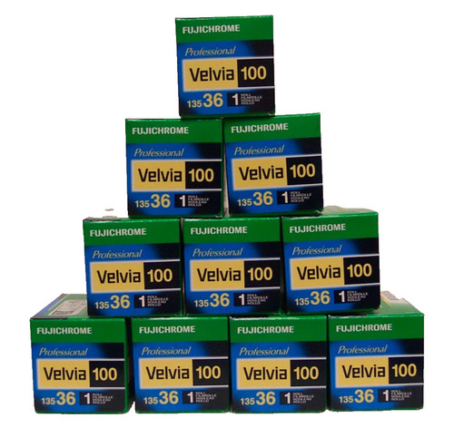 Ten rolls fuji velvia - ten,