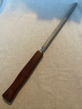 Vintage English Knife Sharpener Steel With Wooden Handle By Prestige