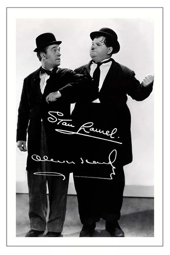 Laurel hardy signed - laurel,