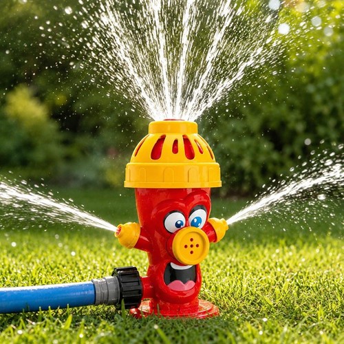 Water sprinkler toy - water, red
