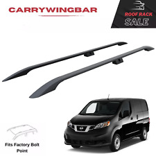 Roof Side Rails For Nissan NV200 2009-2021 Aluminium Rack Bars Black Color