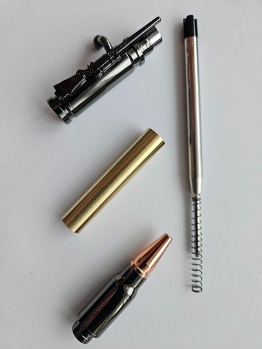 Bolt action pen kit with - action,
