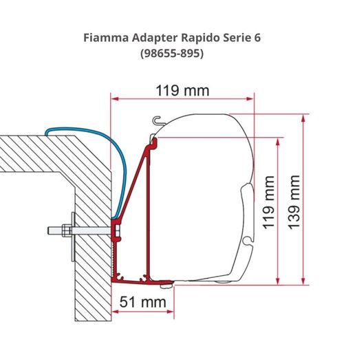 Fiamma rapido adaptor - fiamma,