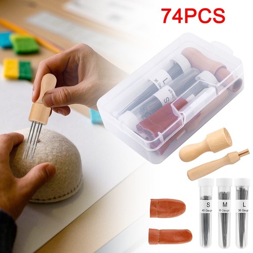 Piece wool felting - 74-piece,