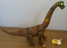 Large Dinosaur Diplodocus Electric Walking Lays Egg Toy Sounds Girls Boys Toys