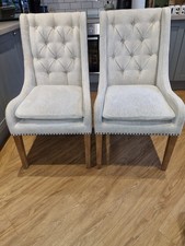 4 Beautiful Cream Chairs In