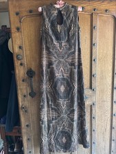 Vintage Sheerline Metallic Long Dress.