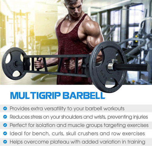 Multi grip barbell cable - multi, &