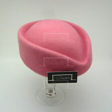 CLASSIC Wool Felt Pillbox Hat Women Fascinator Air Hostesses DIY | 13 colors