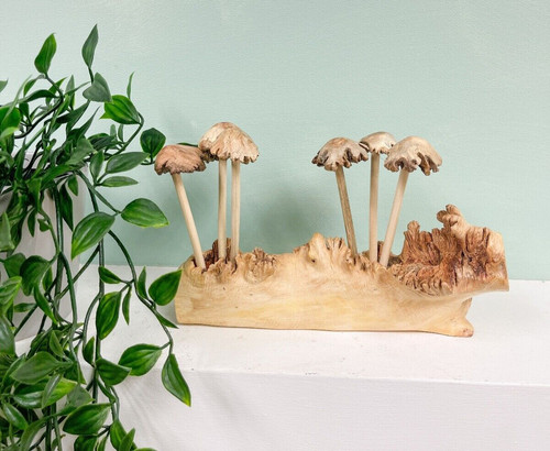 Wooden mushrooms toadstools - wooden,