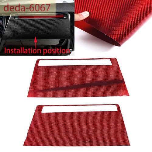 Red carbon rear bumper - carbon, fog
