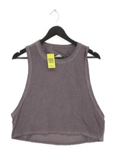 Lululemon Women's T-Shirt S Grey 100% Other Sleeveless Basic