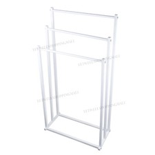 Floor Towel Rail Rack Holder 3 Tier Bar Towel Holder Drying Stand Free Standing