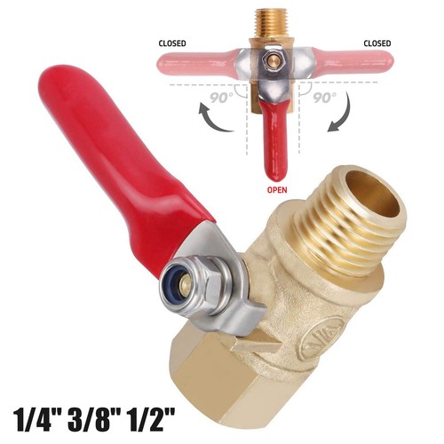 Bsp brass lever ball valve - brass,