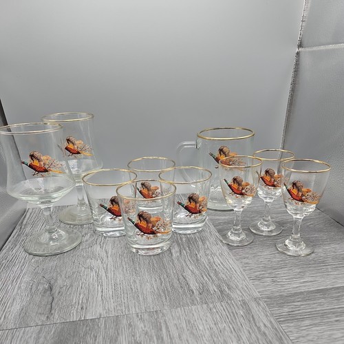 Vintage pheasant flight - in,