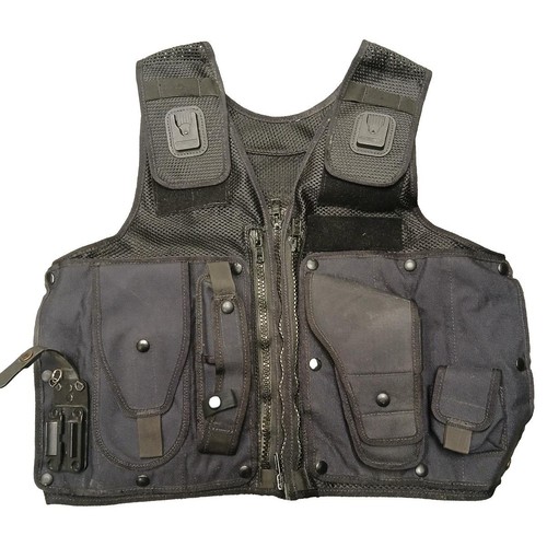 Black tactical vest - tactical, mesh