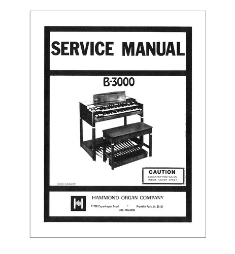 Hammond 3000 service manual - hammond,