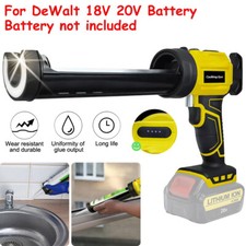 Electric Caulking Glass Mastic Sealant Glue Gun Cordless For DeWalt 18V Battery