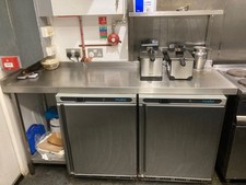 Stainless Steel worktop with shelf