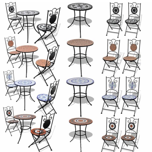 3pcs outdoor patio - 1/2/3pcs, bistro