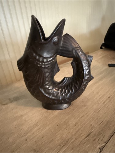 Vintage brown gurgle jug - vintage,