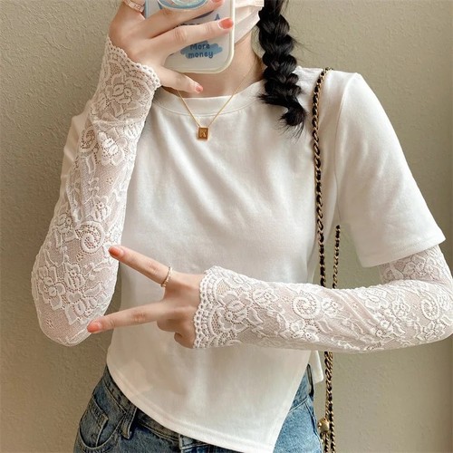 Women long lace - long,