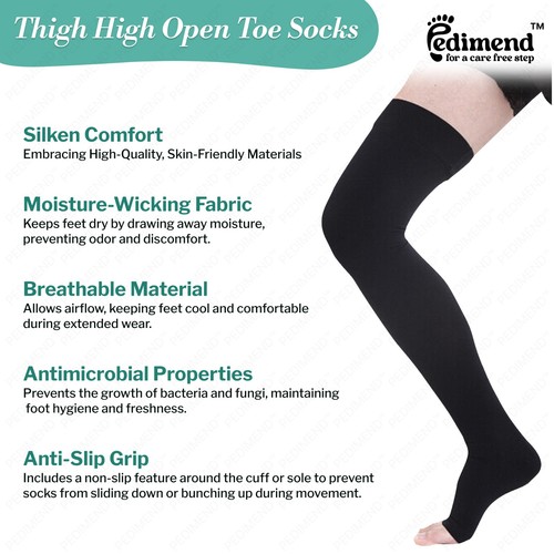 1pair open toe anti embolism - 1pair, open-toe